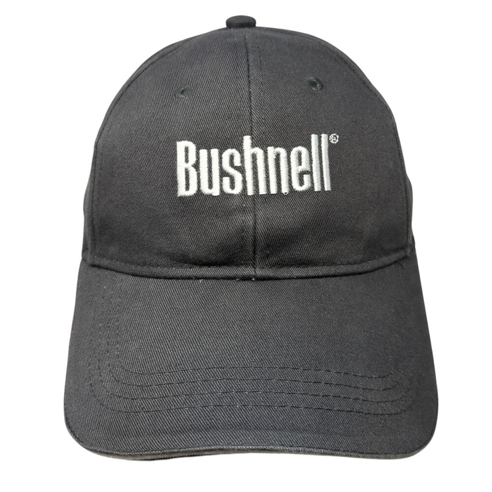Bushnell Strapback Baseball Cap Gray One Size Adjustable Embroidered 6 Panel